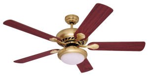 Westinghouse 78189 Euro Swirl™ Satin Brass Fan
