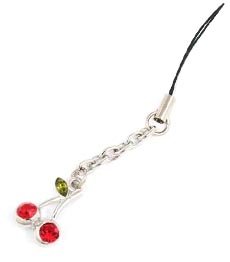 Festplatten: Swarovski Handyschmuck red cherries POT50