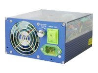 Lautsprecher: Levicom Visible Power 500Watt blau PC Netzteil 500W mit PFC 2L�fter thermogeregelt CE ATX