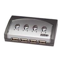 Navigationssysteme: IC Intracom Manhattan 4 Port USB Sharing Hub HUB USB 4P 4 x USB - A/Buchse 2 x USB - B/Buchse silber/transparent