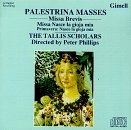 Palestrina Masses: Missa Brevis; Missa Nasce la gioja mia