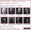 British Organists Of The 1920's