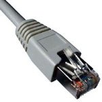 Verst&auml;rker und Receiver: V@NTECH Kat5+ UTP Patchkabel grau 1.0 m