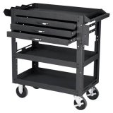 Northern Industrial 3-Shelf, 3-Drawer Work Cart, Model# SC-3S-3D