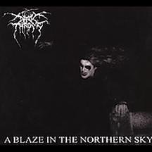 A Blaze in the Northern Sky by Darkthrone album cover