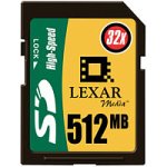 Lexar Media 512MB SD CARD 32X HHS ( SD512-32-266 )