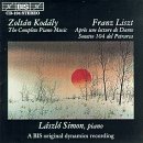 3 Complete Works by Kod&aacute;ly