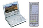 GoVideo GVP7811 7" Portable DVD Player with Car Adapter and Carrying Case