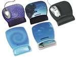 Precise Mousing Surface with 3M Gel Wrist Rest, Clear/Beach (MMMMWJ309BH)