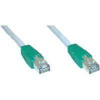Navigationssysteme: Intos 72501 Patchkabel Kat5e S-FTP grau 10.0 m cross-over