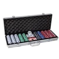 500pc 11.5g Poker Chip Set with FREE Button Set