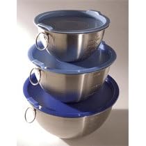 Tovolo Stainless Steel Mixing Bowls With Lids, Set of 3 by Tovolo