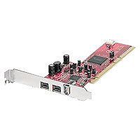 Digitalkameras: Digital Data equip FireWire IEEE-1394a/b PCI Combo Karte Controller PCI-64Bit 2xFireWire 800 extern 1 FireWire 400 extern