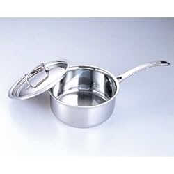 Gourmet Standard Professional Series Stainless Tri-Ply 2 Quart Sauce Pan with Lid -... by Gourmet Standard