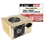 Q-Tec PSU 550W Dual Fan Gold PC Netzteil 550W ATX 2L�fter P4-f�hig