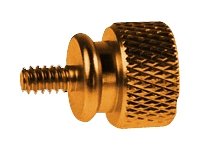 Speicherkarten: Revoltec THUMBSCREWS Schrauben zur �ffnung von PC-Geh�usen ohne Schraubenzieher, gold