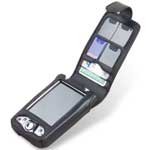 Belkin Lambskin Leather Flip Case - Handheld carrying case - black