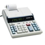 1297 2-Color Printing Calculator, 12-Digit Display, Margin, Tax, Item Count (VCT1297)