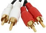 Heimkinosysteme: Hibaba Nickel �berzogenes 2 Phono to 2 Phono Kabel 5m