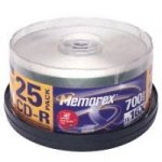 MP3 Player: Memorex CD-R80 25Pk. CD Rohling 80min 700MB 16xSp. Tube