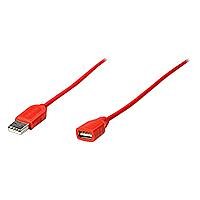 Navigationssysteme: IC Intracom Manhattan USB 1.1 Kabel USB Anschlusskabel A / Stecker - A / Buchse 1.8 m rot