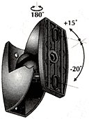 Verst&auml;rker und Receiver: Vogels VLB 50 schwarz (Paar) Lautsprecherhalter