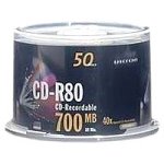 Audio und Video: Ultron CD-R80 50Pk. CD Rohling 80min 700MB 40xSp. Spindel