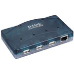 Digitalkameras: D-Link DU-H3ETX HUB USB 3P 3xUSB-A/B 1xUSB-B/B +1Eth.+Kabel+Strv.