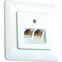 Speicherkarten: Ria-BTR Anschlussdose design UAE 2x8(8) UP Anschlussdose Unterputz 2 x RJ45 8P8C perlwei� perlwei� RAL 1013