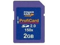 Projektoren: PowerRAM Secure Digital Card (SD) 2048MB "ProfiCard" 150x