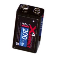 Elektronik und Foto: Ansmann X 4 Energy 9 VC-Block NiMH 200mA