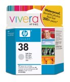 HP 38 Light Gray Pigment Ink Cartridge with Vivera Inks (C9414A)