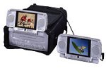 Audiovox VBP-3000 "Video-In-A-Bag," with 2 5-Inch LCD Detachable Monitors and VCP Video Cassette Player