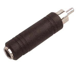 Elektronik und Foto: Audio Adapter Mono 6.35mm / Chinch