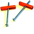 1-A Tuf Toggle - Plastic Anchor, Toggle Bolt Fastener for Hollow Wall - Box of 100