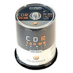 MP3 Player: medianca CD-R80 100Pack CD Rohling 80min 700MB 52xSpeed Spindel