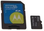 Motorola 64MB microSD Card with microSD Adaptor