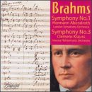Brahms: Symphony in Cm No1, Op68; Symphony in F No3, Op90
