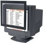 Privacy SlimScreen Anti-Glare Filters - For Monitors 16"-18", Frame Color Black