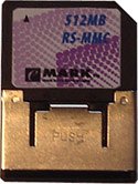 Drucker: eMark RS-MMC Card 512MB Reduzed Size MultiMedia Speicherkarte