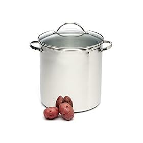RSVP International Stainless Steel Stockpot 12-qt. by International Silver