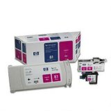 No. 81 Value-Pack Cartridge/Printhead/Cleaner for Designjet 5000 Series, Magenta (HEWC4992A)