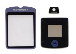Digitalkameras: Displayglas Motorola Razr V3i Original 3-Teilig ( vorder + innen+ Kamera Display )