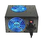 Lautsprecher: Levicom Black Power LED Light 350Watt PC Netzteil mit PFC ATX blau beleuchtet