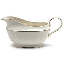 Lenox Courtyard Gold Ivory China Sauce Boat by Lenox