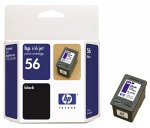 HP No. 56 Black Ink Cartridge (C6656AN)