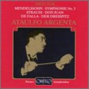 Mendelssohn: Symphony No3; Strauss: Don Juan