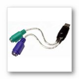 USB To PS2 Adapter with Mapping Sw Connect A PS2 Keyboard Mac Win