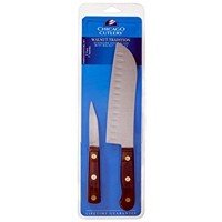 Chicago Cutlery 1068863 Walnut Santoku Parer Set by Cutlery