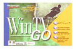Hauppauge WinTV GO - TV tuner / video input adapter - PCI